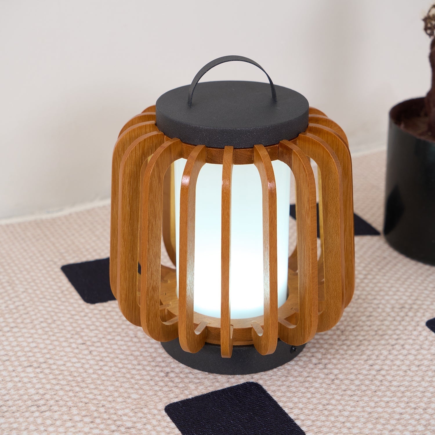 Irina Premium Art Portable Lantern Outdoor Light-Neutral Decor