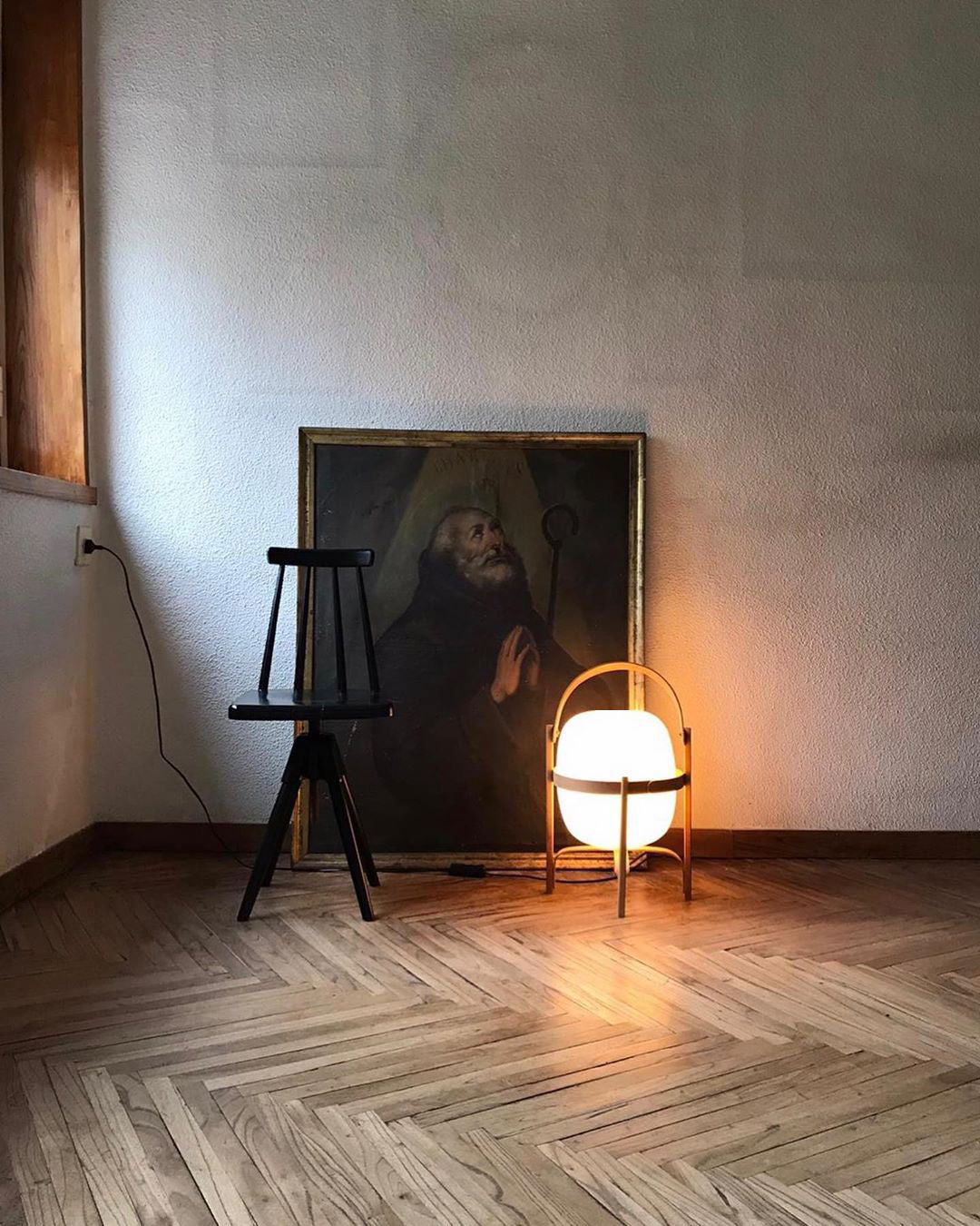 Lethra Wood Glass Table Lamp-Neutral Decor