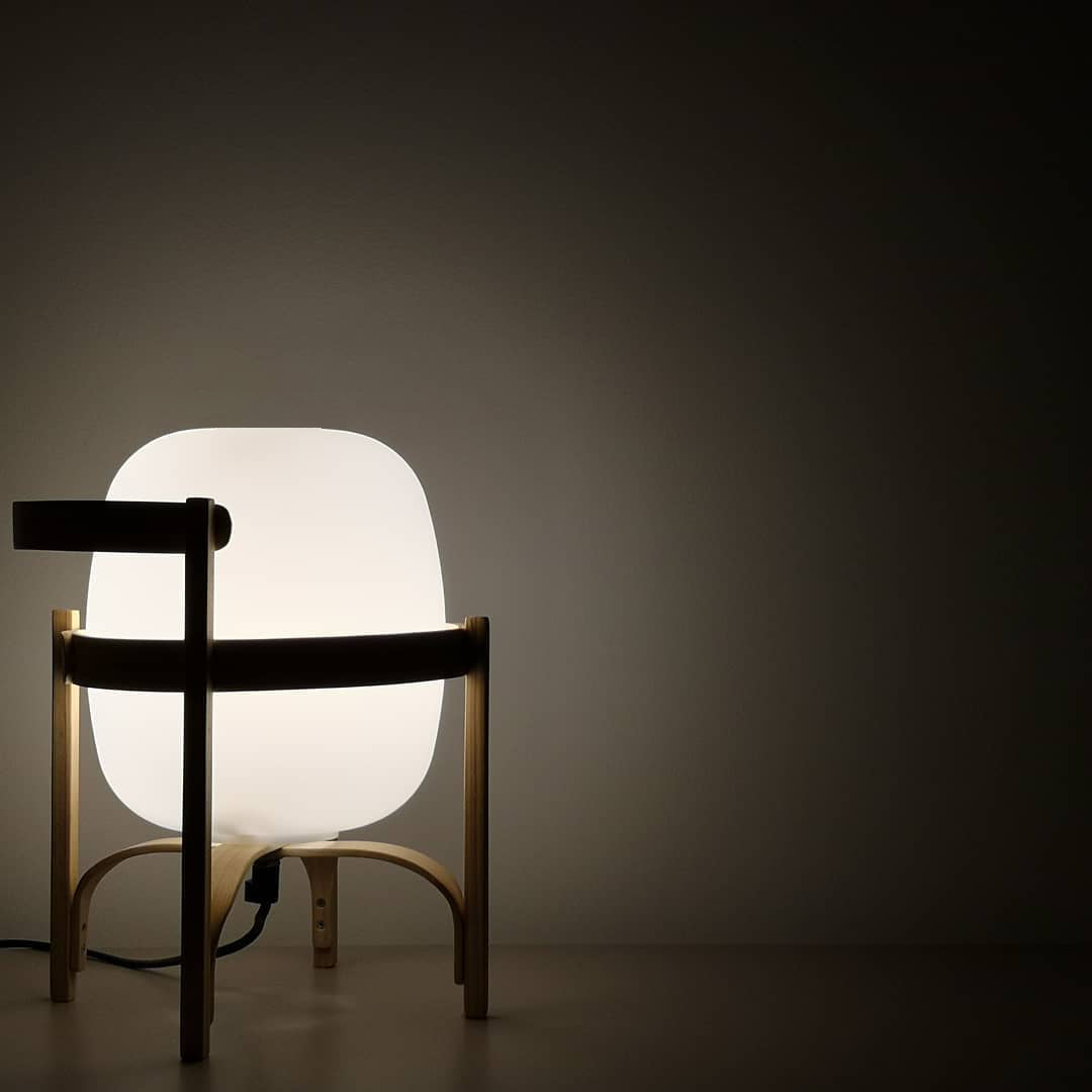 Lethra Wood Glass Table Lamp-Neutral Decor