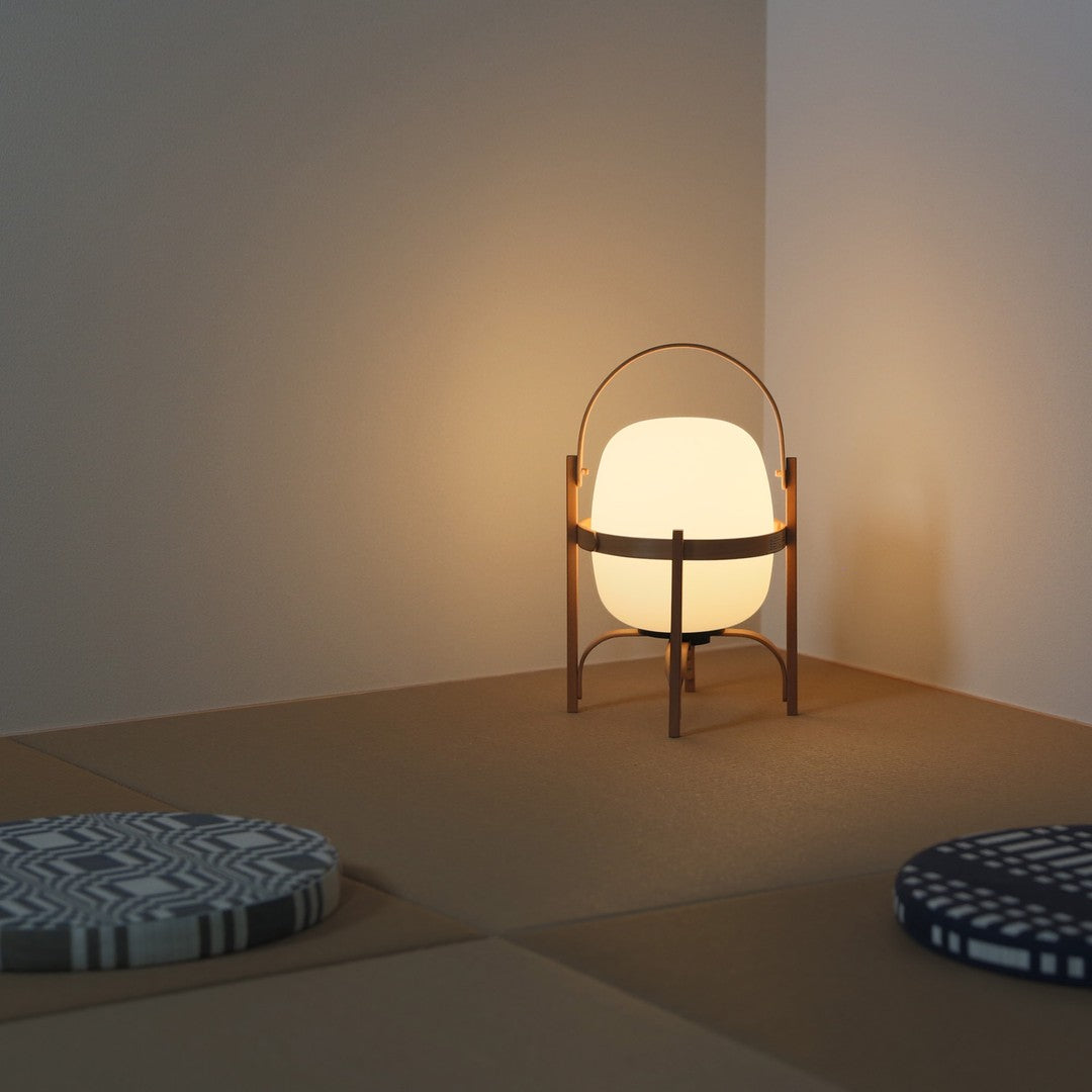 Lethra Wood Glass Table Lamp-Neutral Decor
