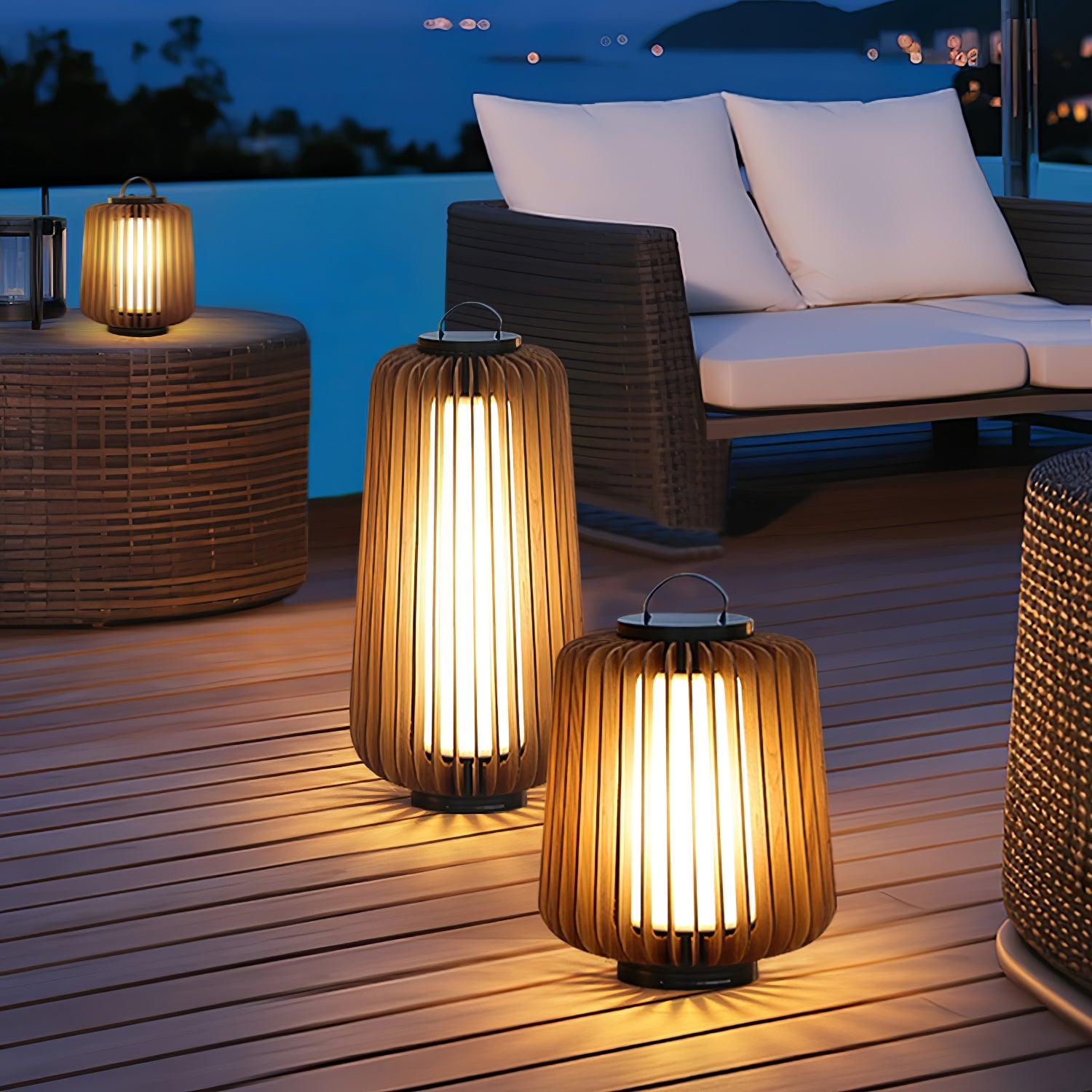 Irina Premium Art Portable Lantern Outdoor Light-Neutral Decor