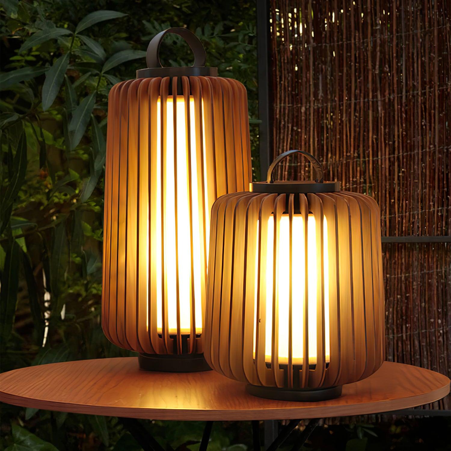 Irina Premium Art Portable Lantern Outdoor Light-Neutral Decor