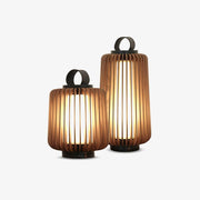 Belora Portable Rechargeable Wood Lantern Outdoor Light-Neutral Decor