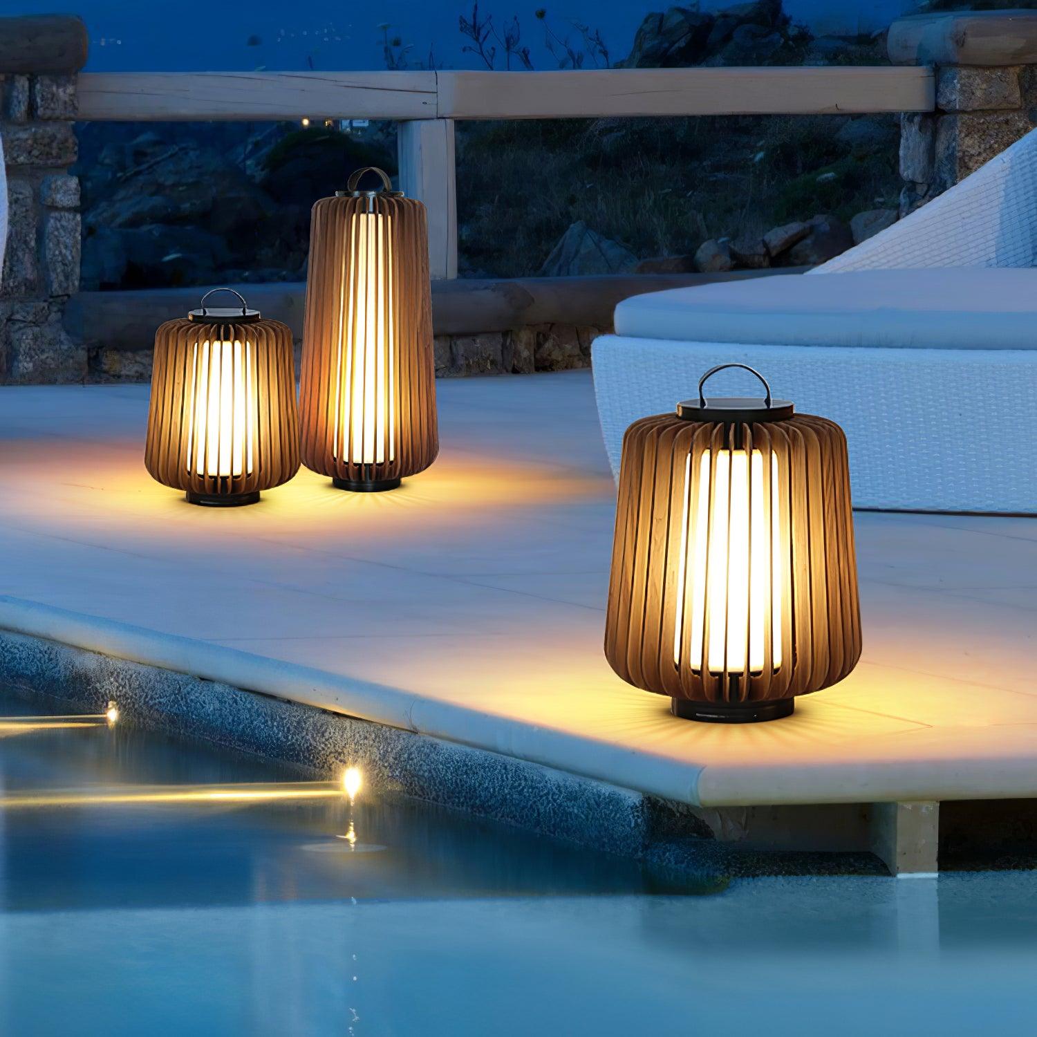 Irina Premium Art Portable Lantern Outdoor Light-Neutral Decor