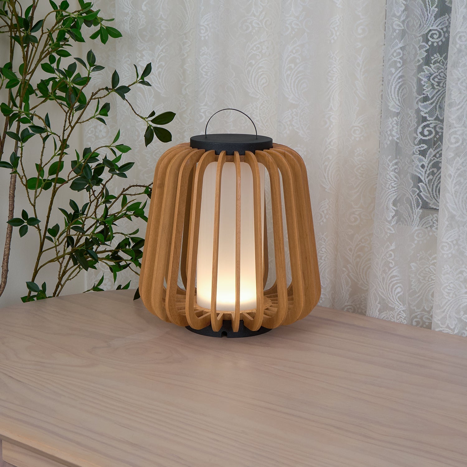 Irina Premium Art Portable Lantern Outdoor Light-Neutral Decor