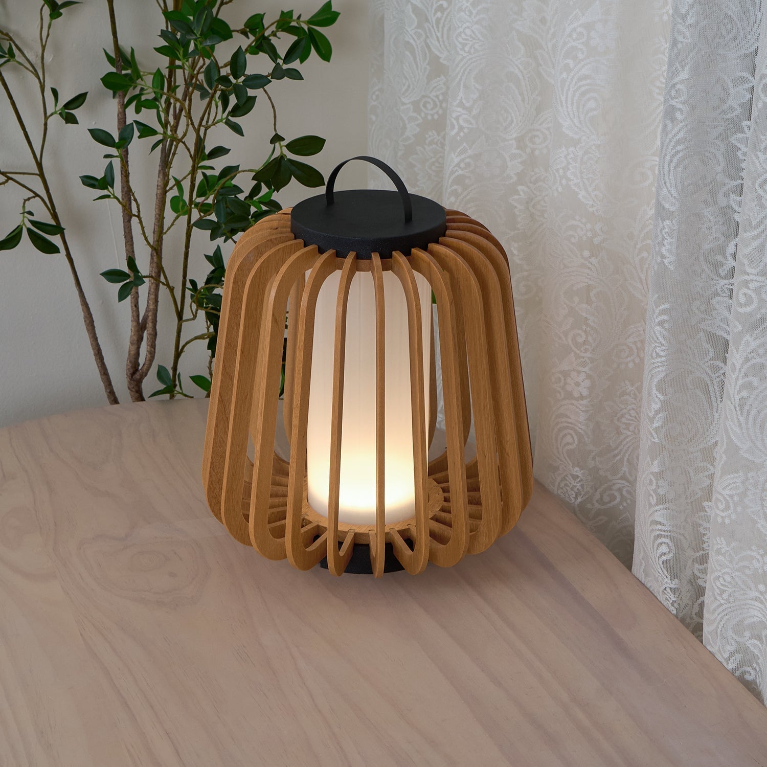 Irina Premium Art Portable Lantern Outdoor Light-Neutral Decor