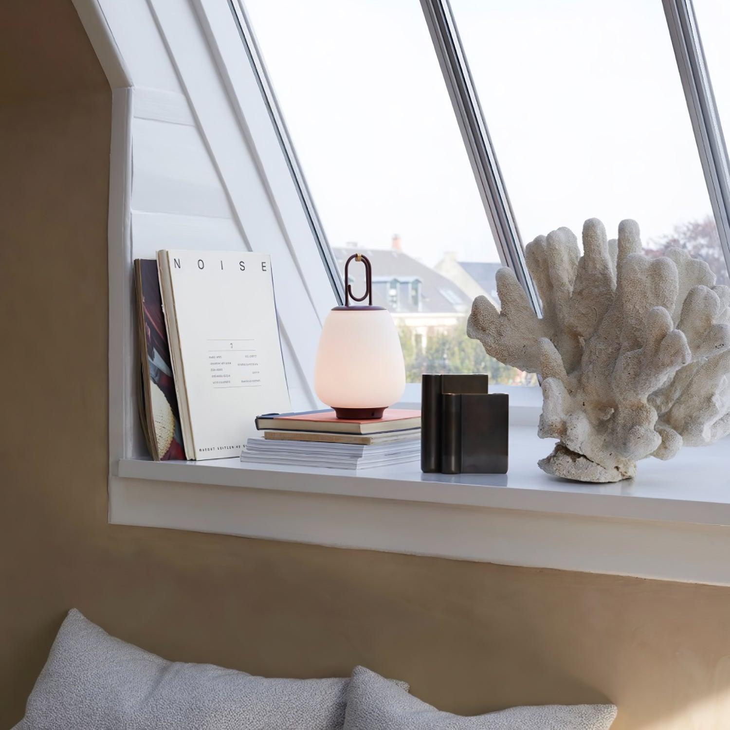 Olloril Contemporary Glass Table Lamp-Neutral Decor