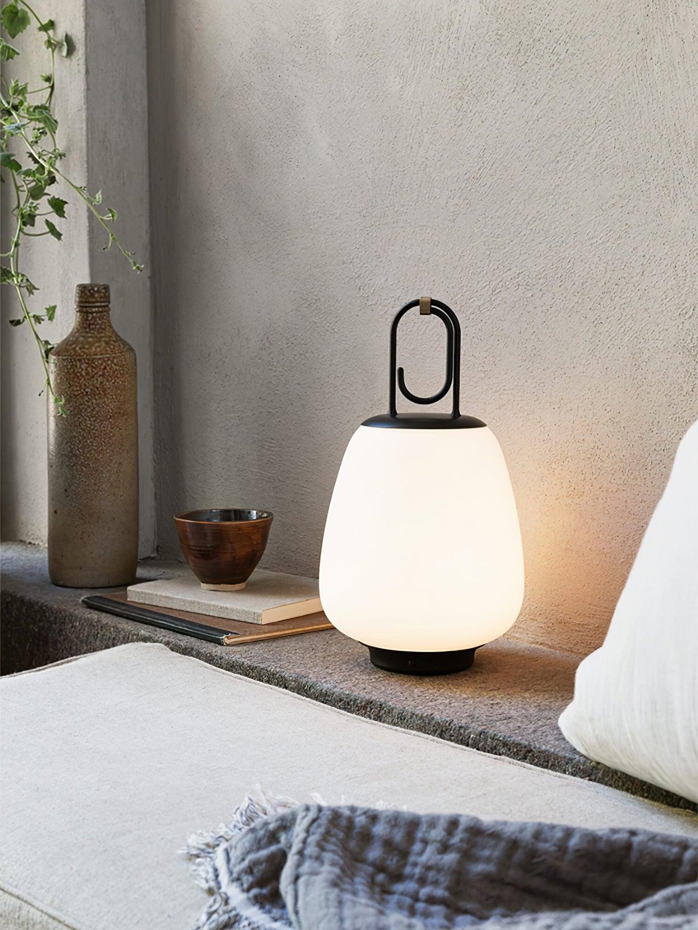 Olloril Contemporary Glass Table Lamp-Neutral Decor