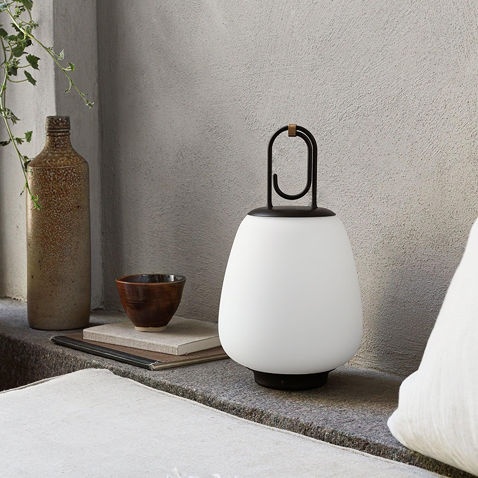 Olloril Contemporary Glass Table Lamp-Neutral Decor