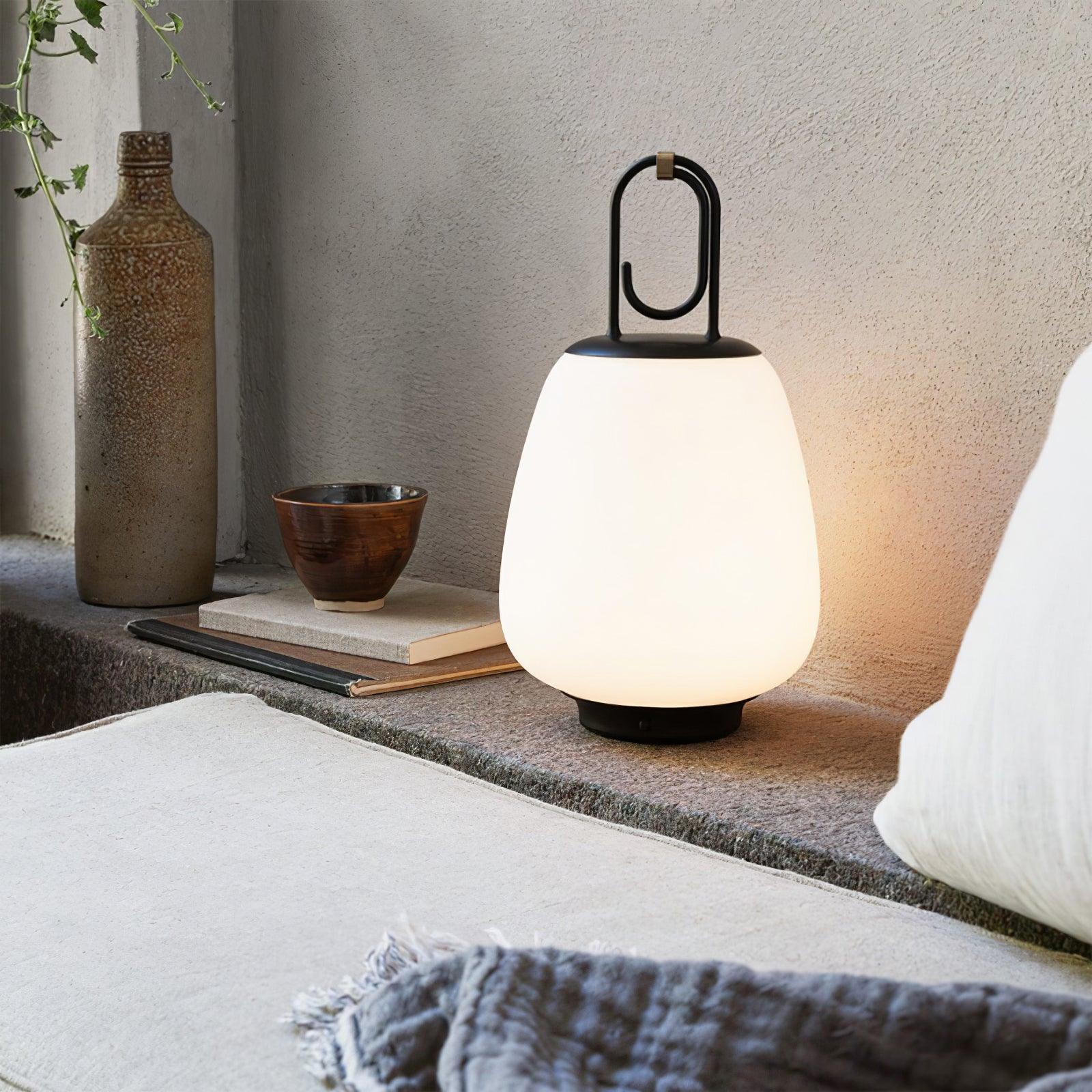 Olloril Contemporary Glass Table Lamp-Neutral Decor