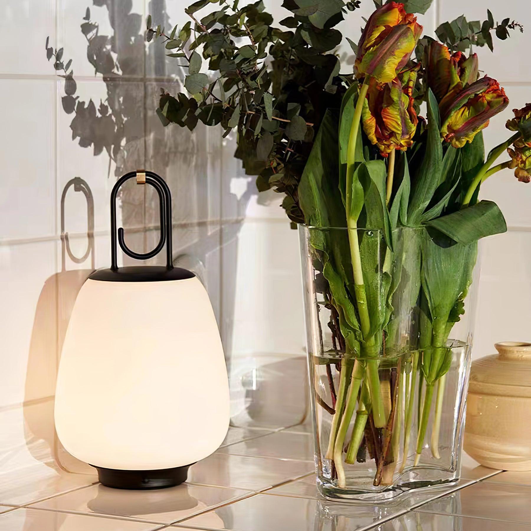 Olloril Contemporary Glass Table Lamp-Neutral Decor