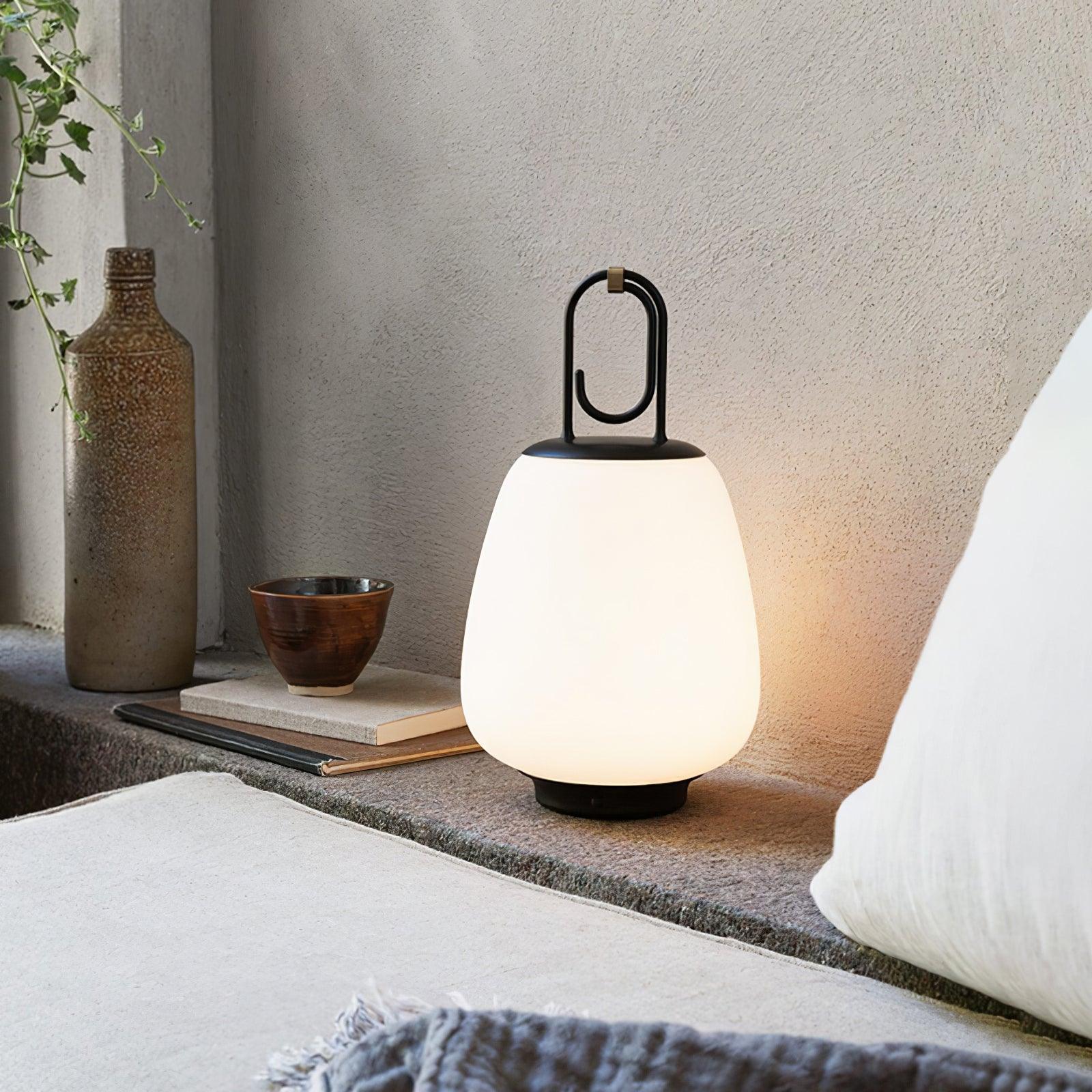 Olloril Contemporary Glass Table Lamp-Neutral Decor