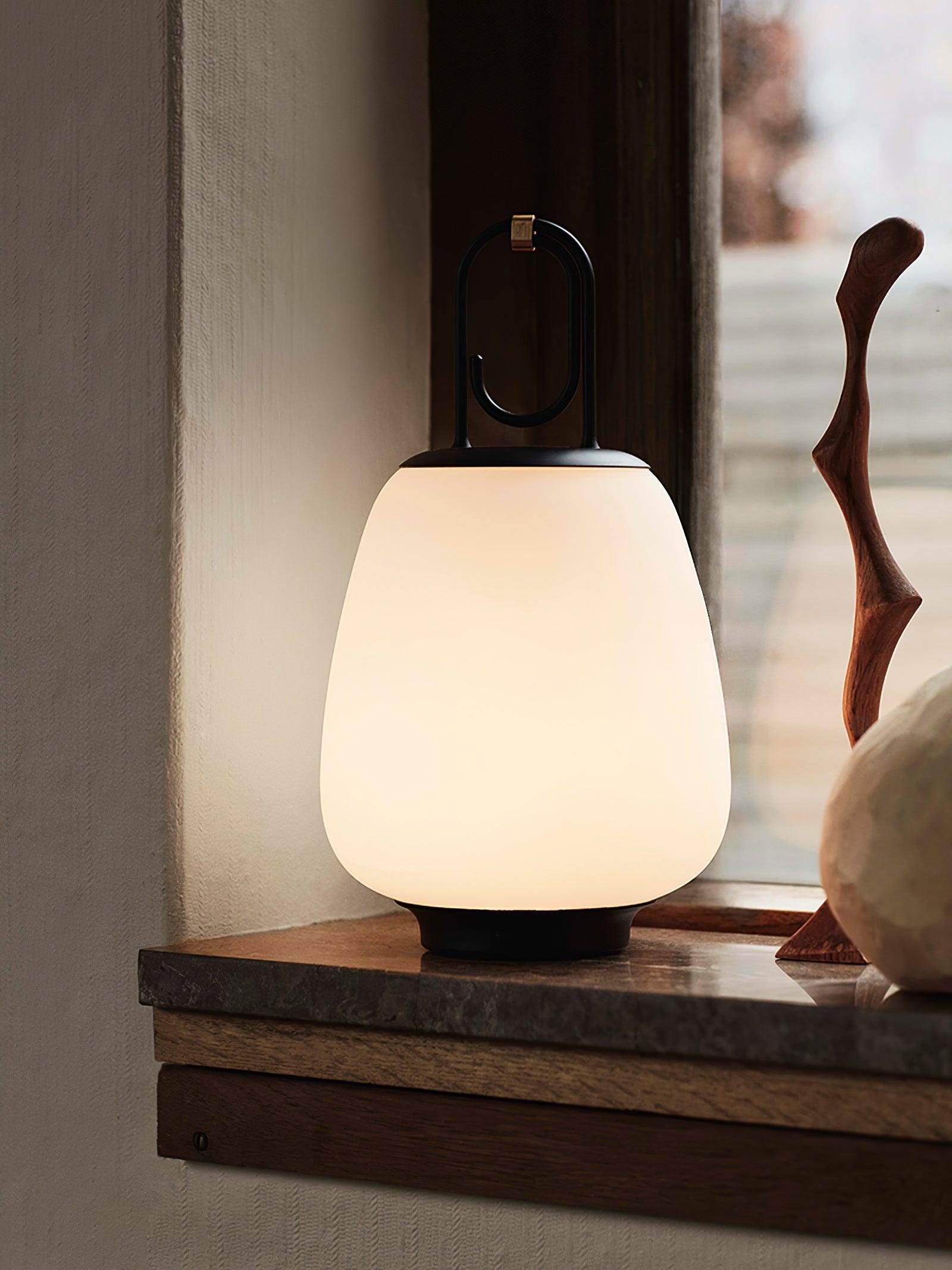 Olloril Contemporary Glass Table Lamp-Neutral Decor