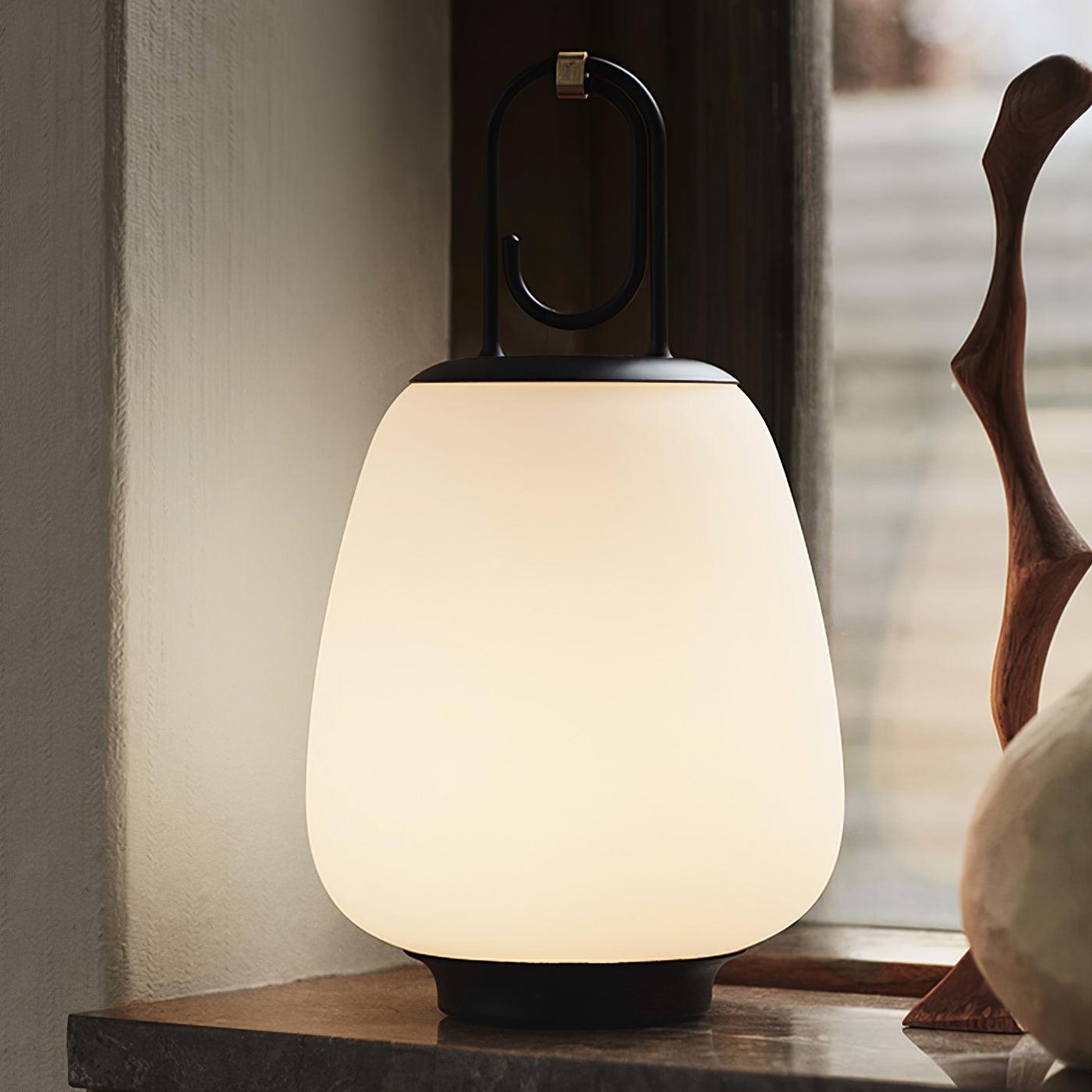 Olloril Contemporary Glass Table Lamp-Neutral Decor
