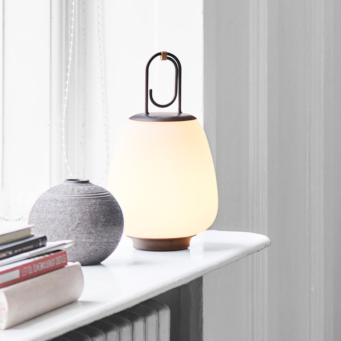 Olloril Contemporary Glass Table Lamp-Neutral Decor