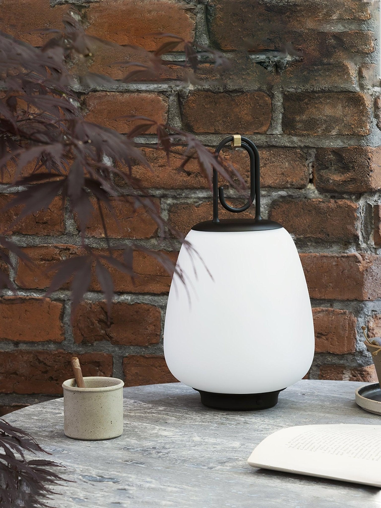 Olloril Contemporary Glass Table Lamp-Neutral Decor