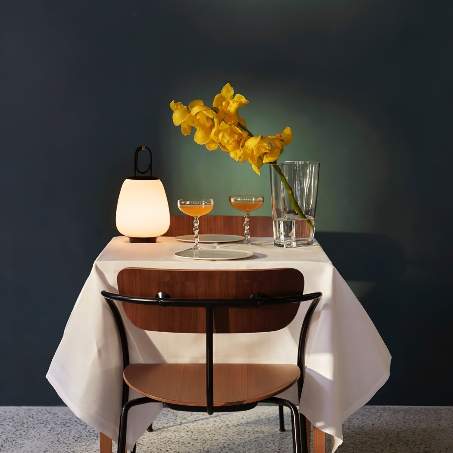 Olloril Contemporary Glass Table Lamp-Neutral Decor