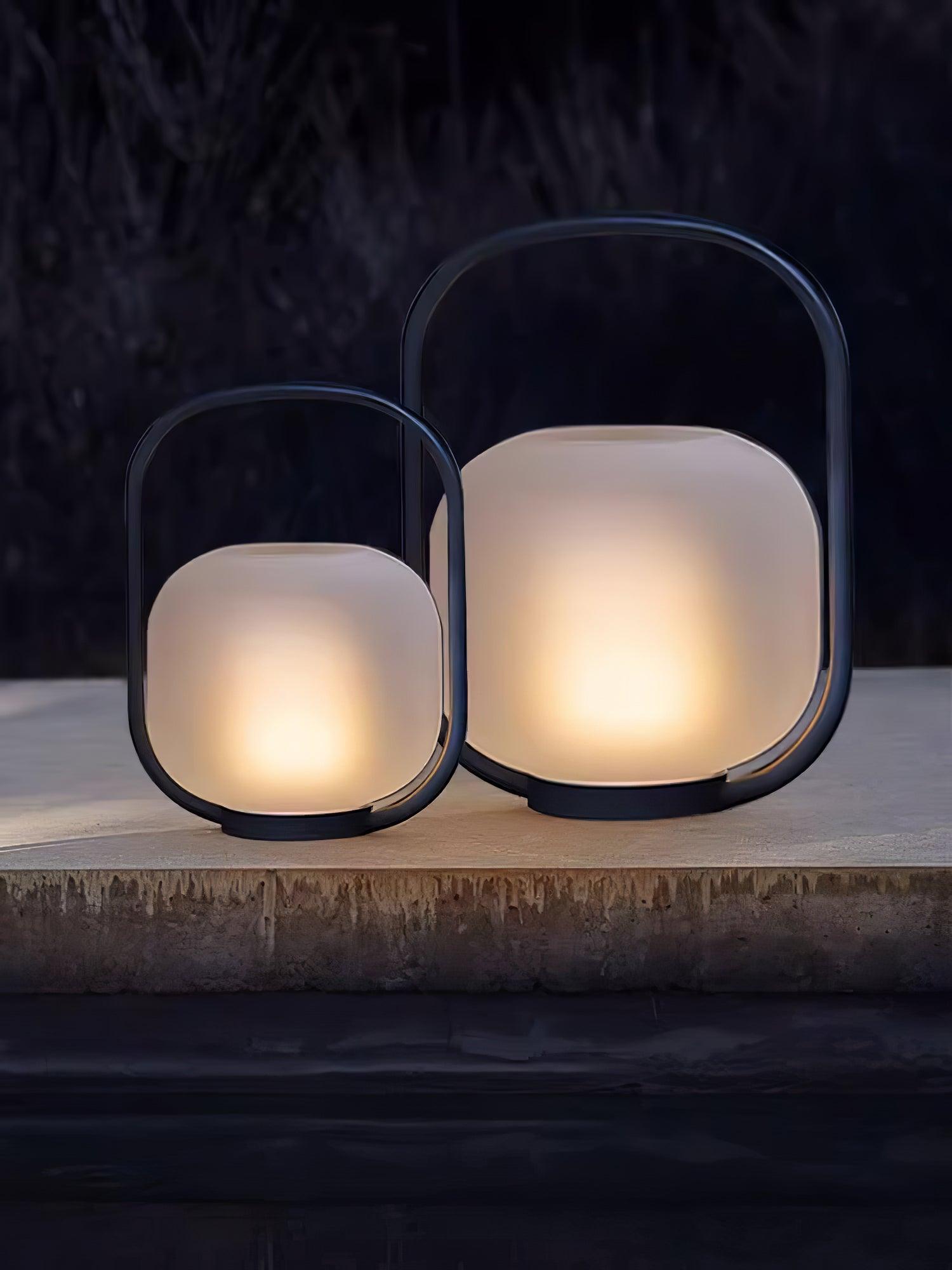 Zelaeon Minimalist Glass Table Lamp-Neutral Decor