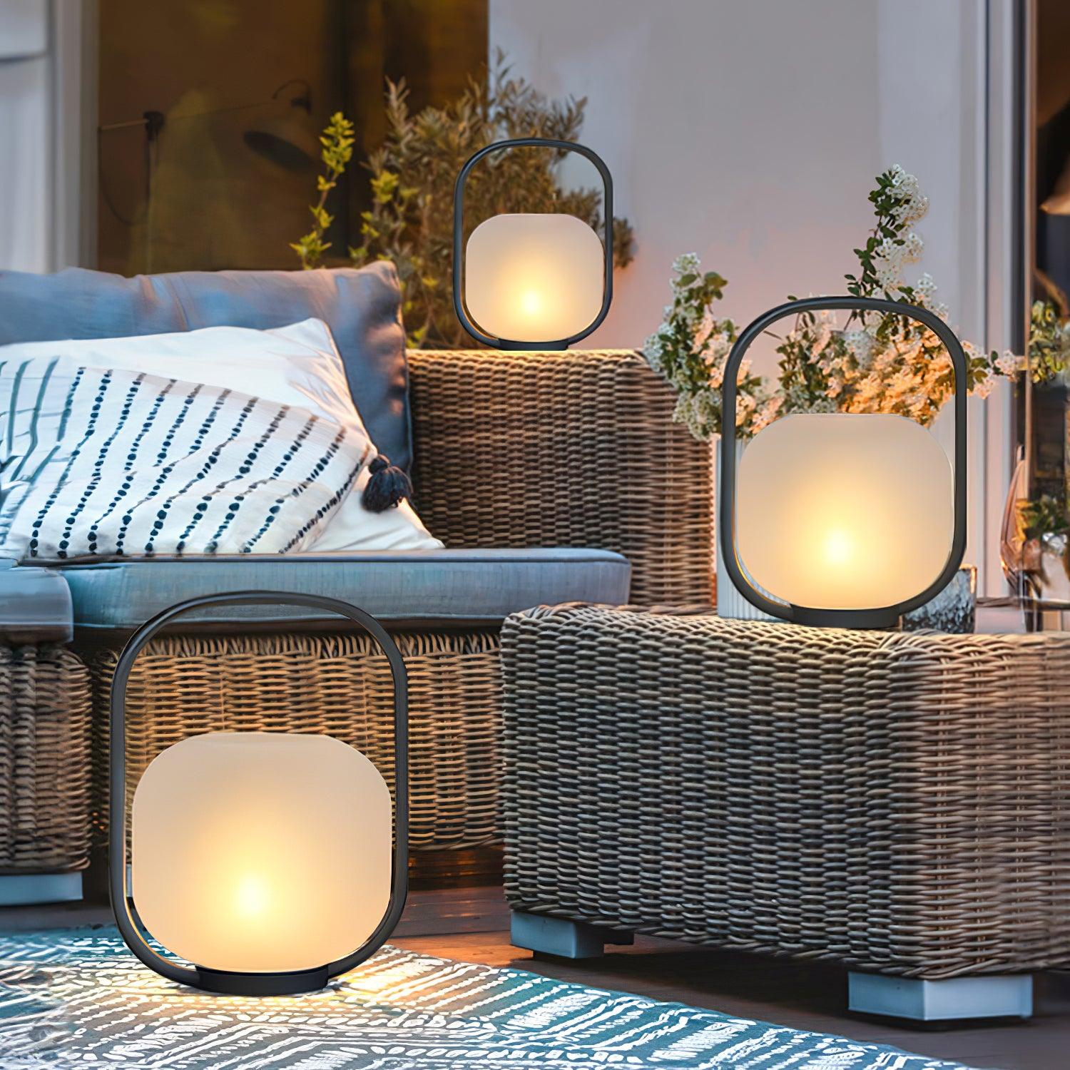 Zelaeon Minimalist Glass Table Lamp-Neutral Decor
