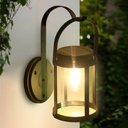 Edaa Portable Lantern Shaped Modern ABS Outdoor Wall Sconce