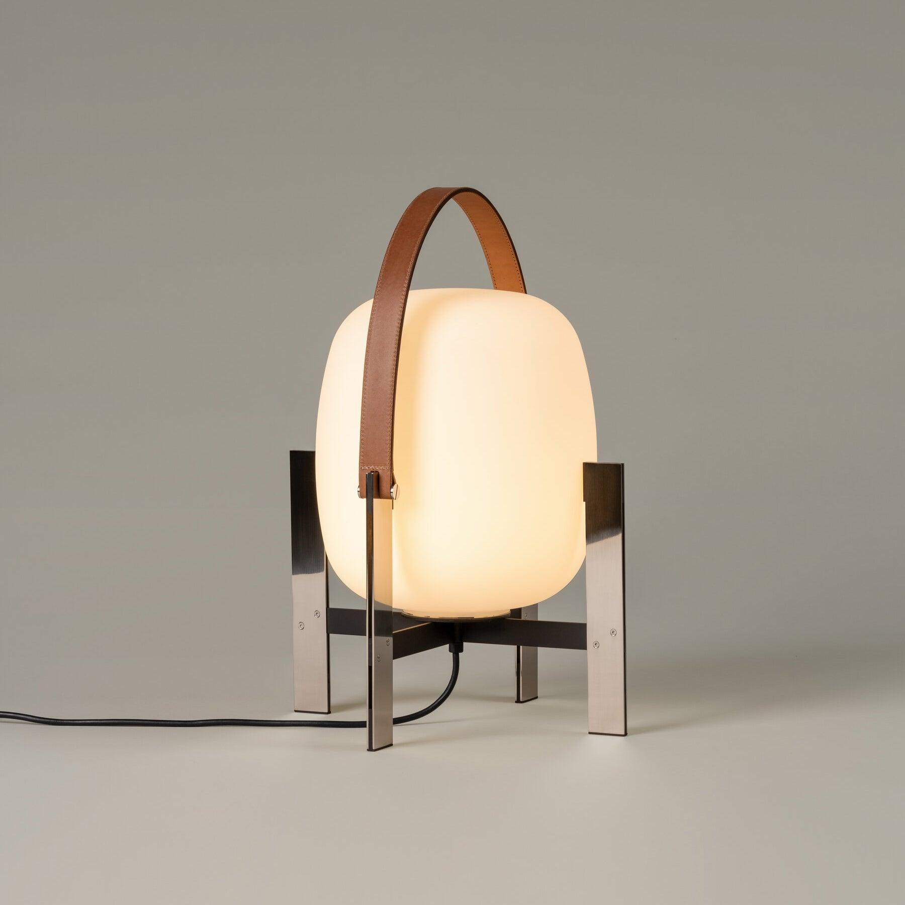 Harper Minimalist Glass Table Lamp-Neutral Decor