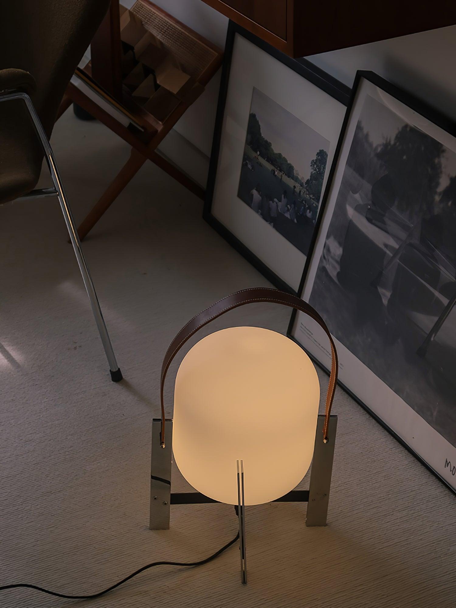 Harper Minimalist Glass Table Lamp-Neutral Decor