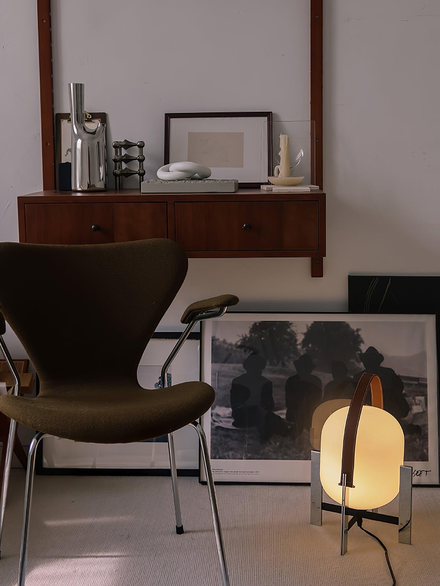 Harper Minimalist Glass Table Lamp-Neutral Decor