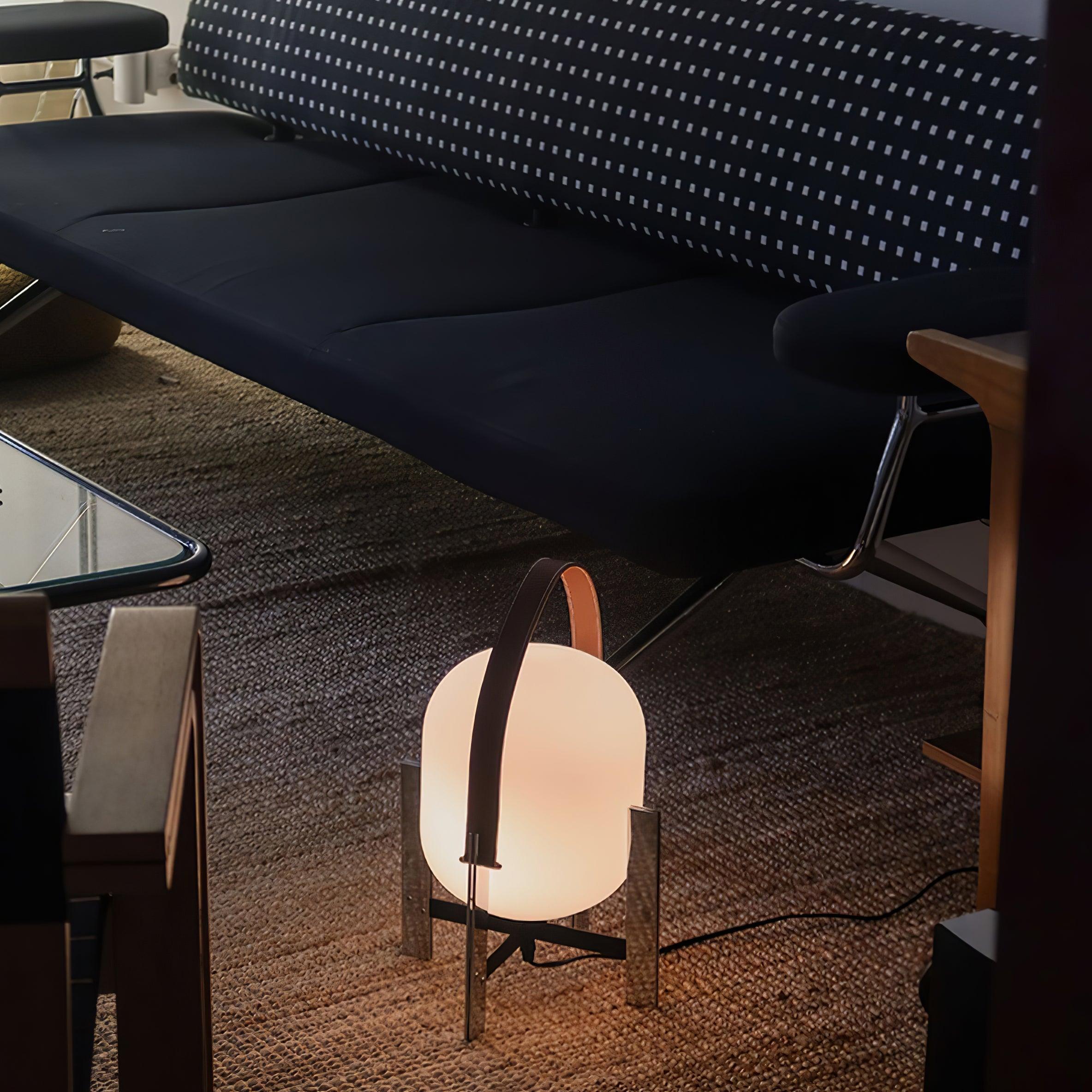 Harper Minimalist Glass Table Lamp-Neutral Decor