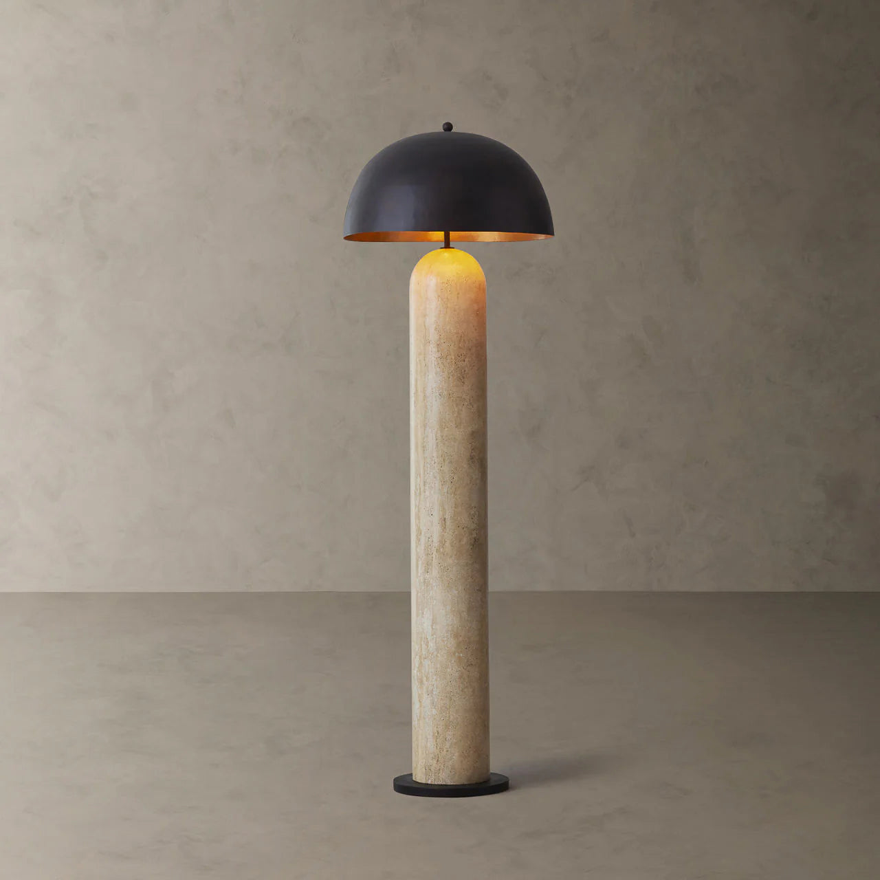 Side profile of the Portia Floor Lamp, highlighting its slender column.