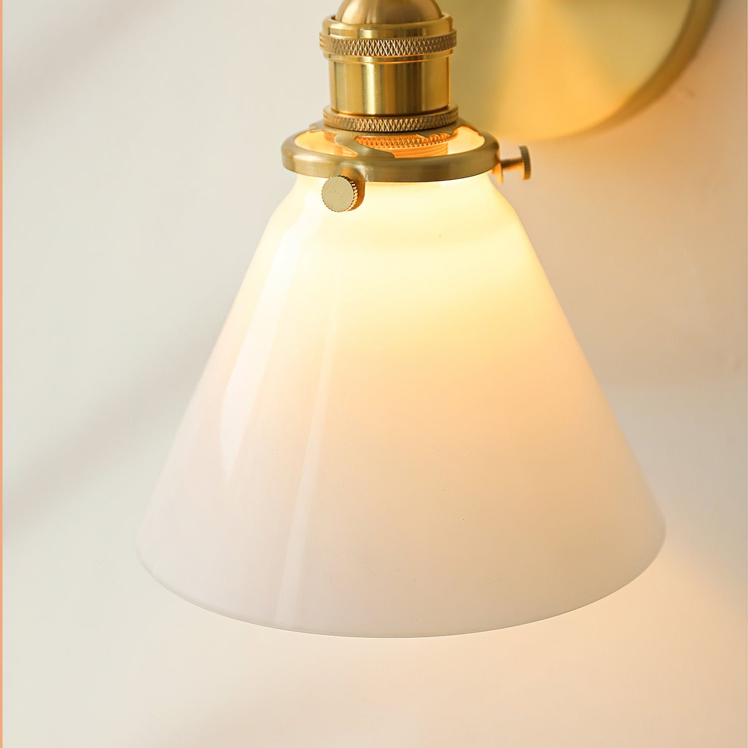 The Portland Sconce swiveled to direct light downwards.