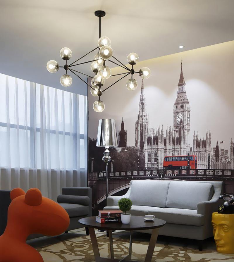 Possini Euro Gable Modo Chandelier-Neutral Decor