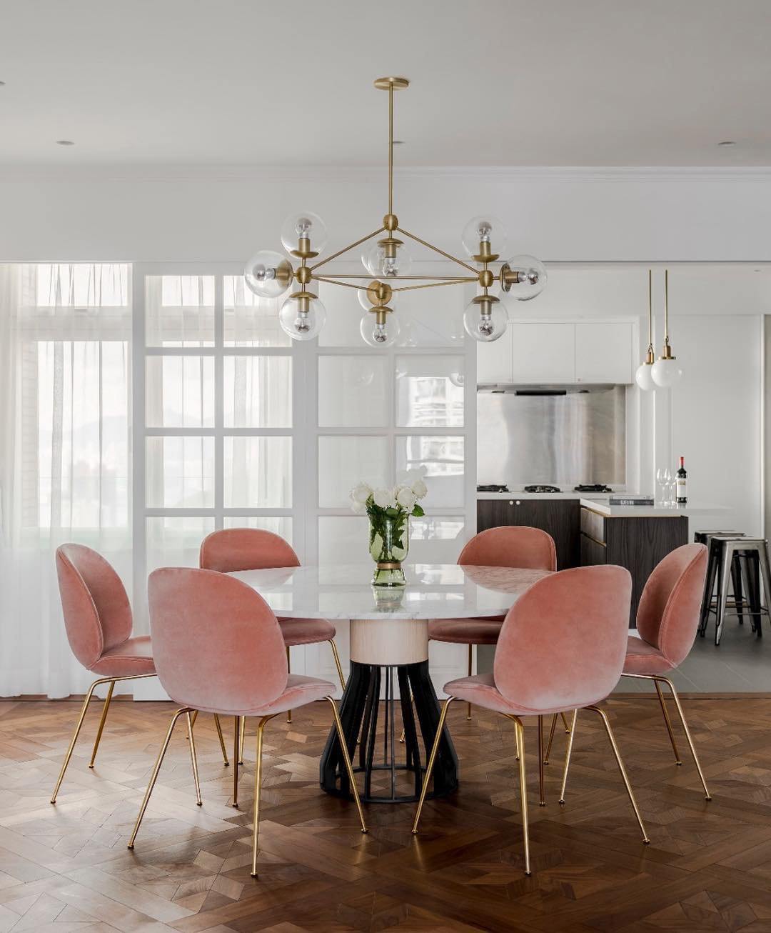 Possini Euro Gable Modo Chandelier-Neutral Decor