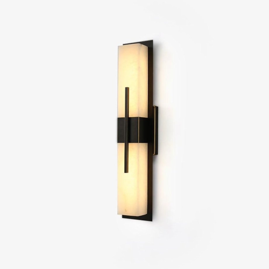 Lylirel Rectangular Alabaster Wall Light-Neutral Decor