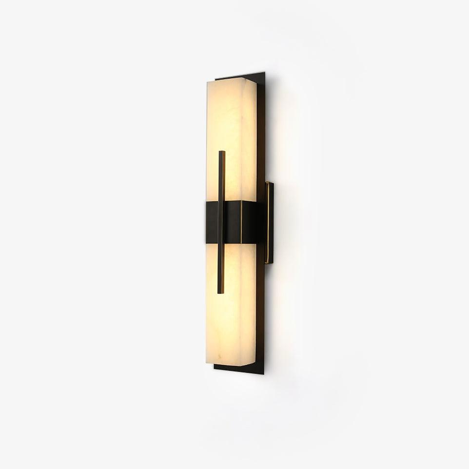 Lorix Rectangular Alabaster Wall Light-Neutral Decor