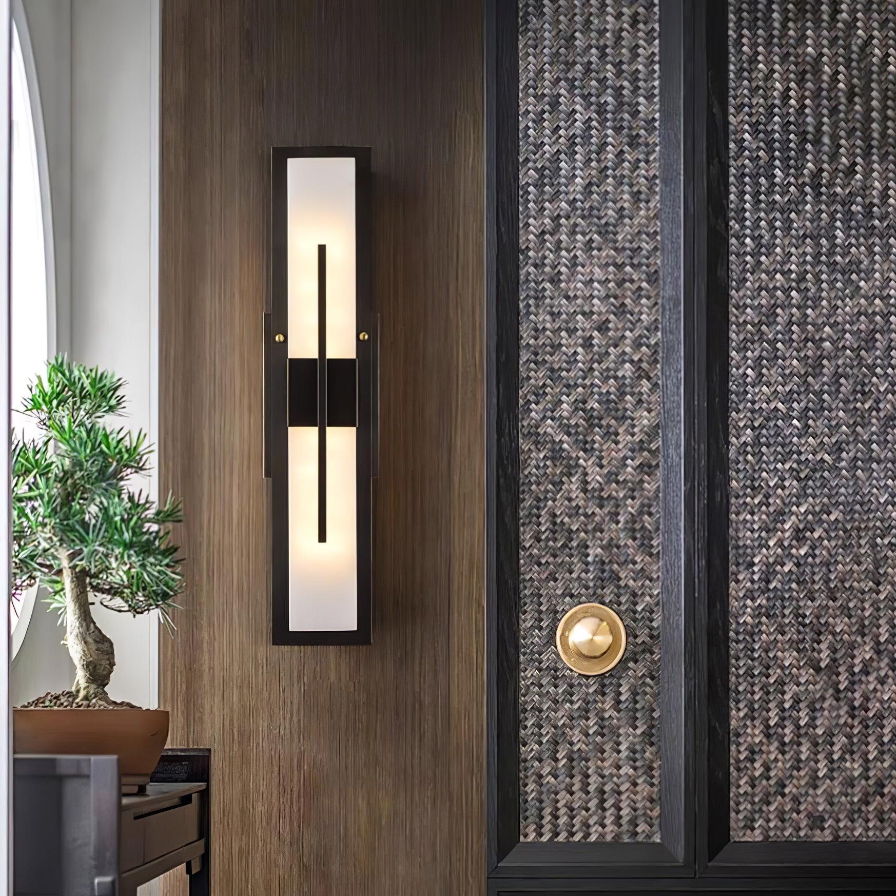 Lylirel Rectangular Alabaster Wall Light-Neutral Decor