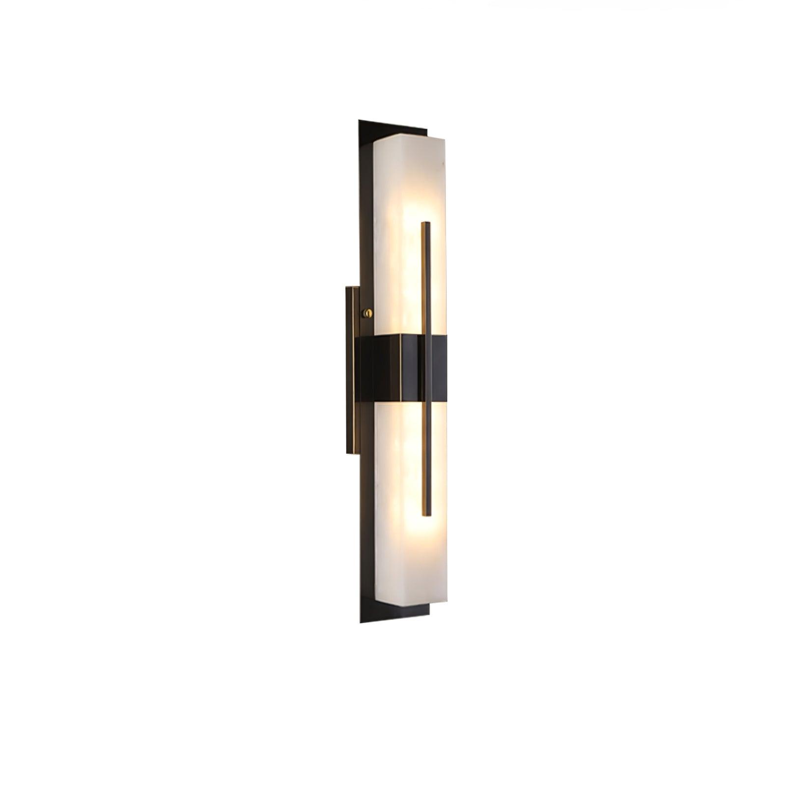 Lylirel Rectangular Alabaster Wall Light-Neutral Decor