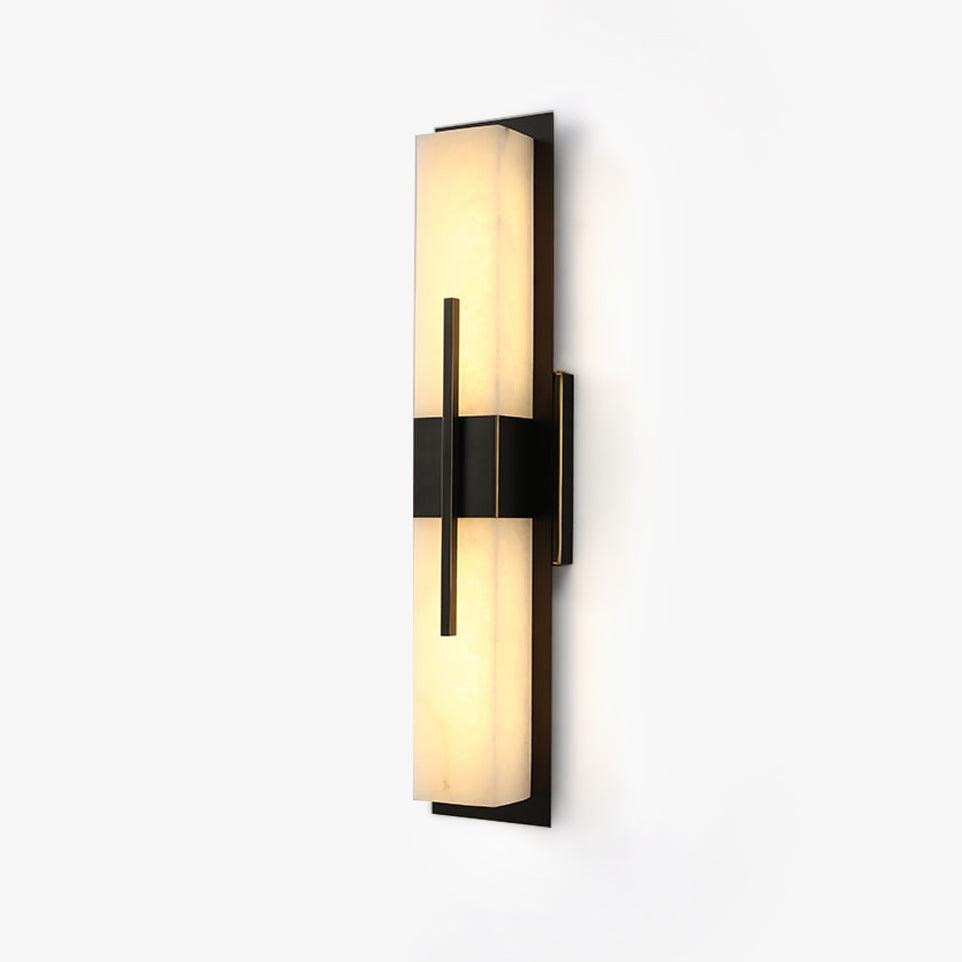 Lylirel Rectangular Alabaster Wall Light-Neutral Decor