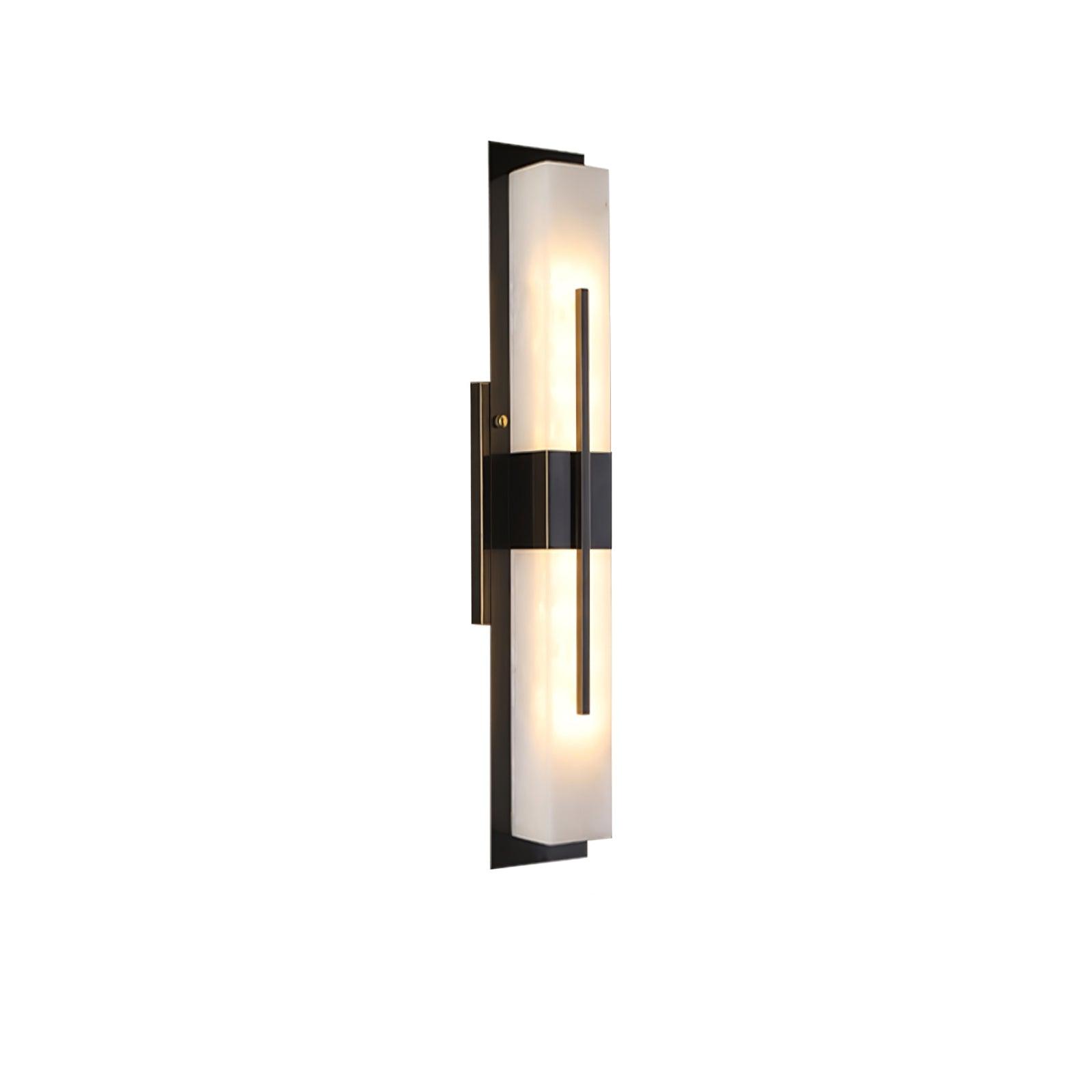 Lorix Rectangular Alabaster Wall Light-Neutral Decor