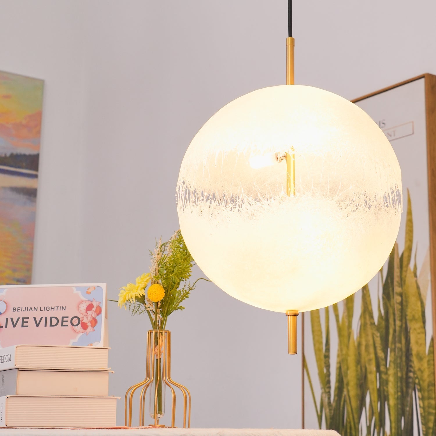 Sel Futuristic Pendant Lamp-Neutral Decor