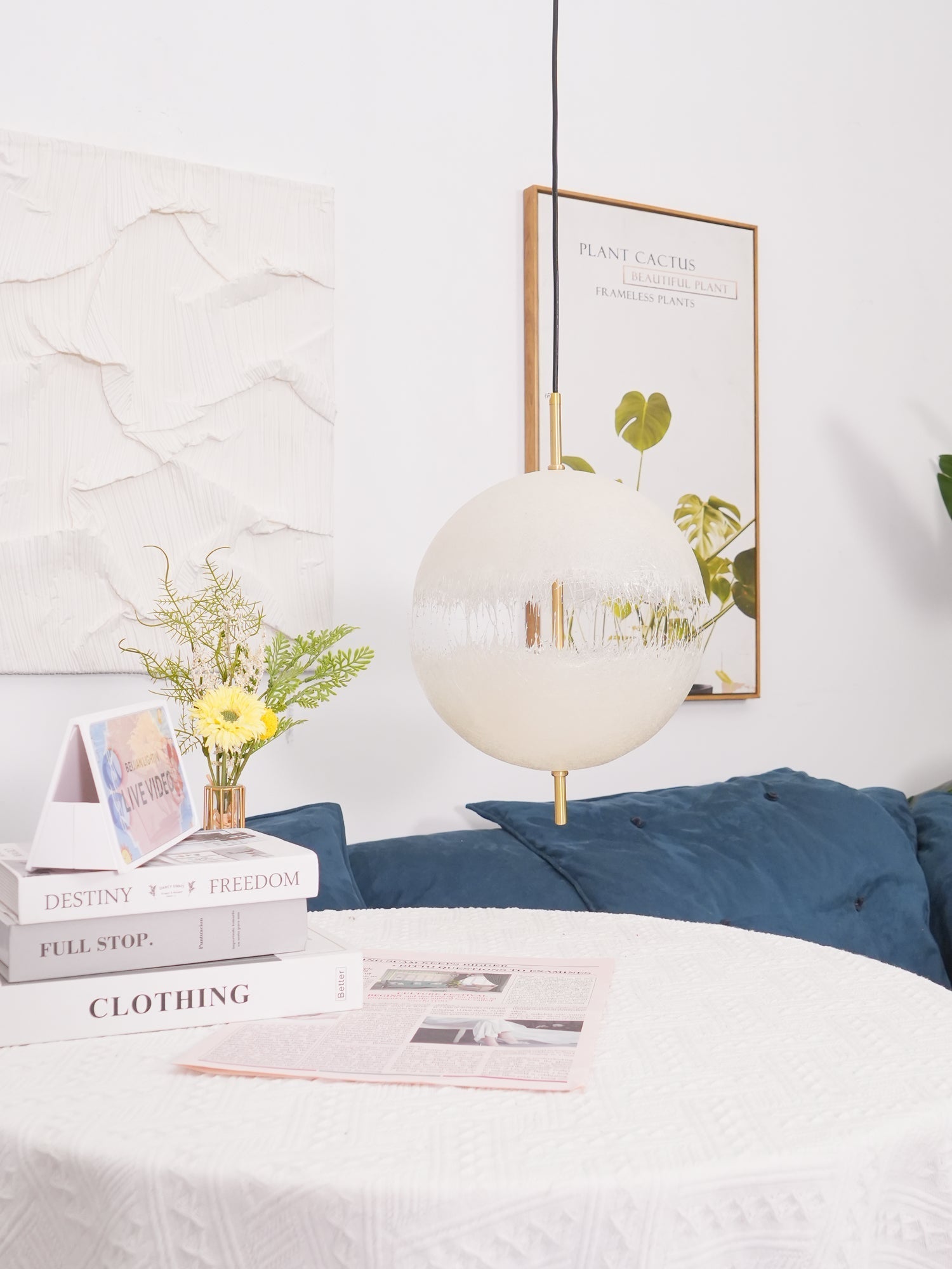 Sel Futuristic Pendant Lamp-Neutral Decor