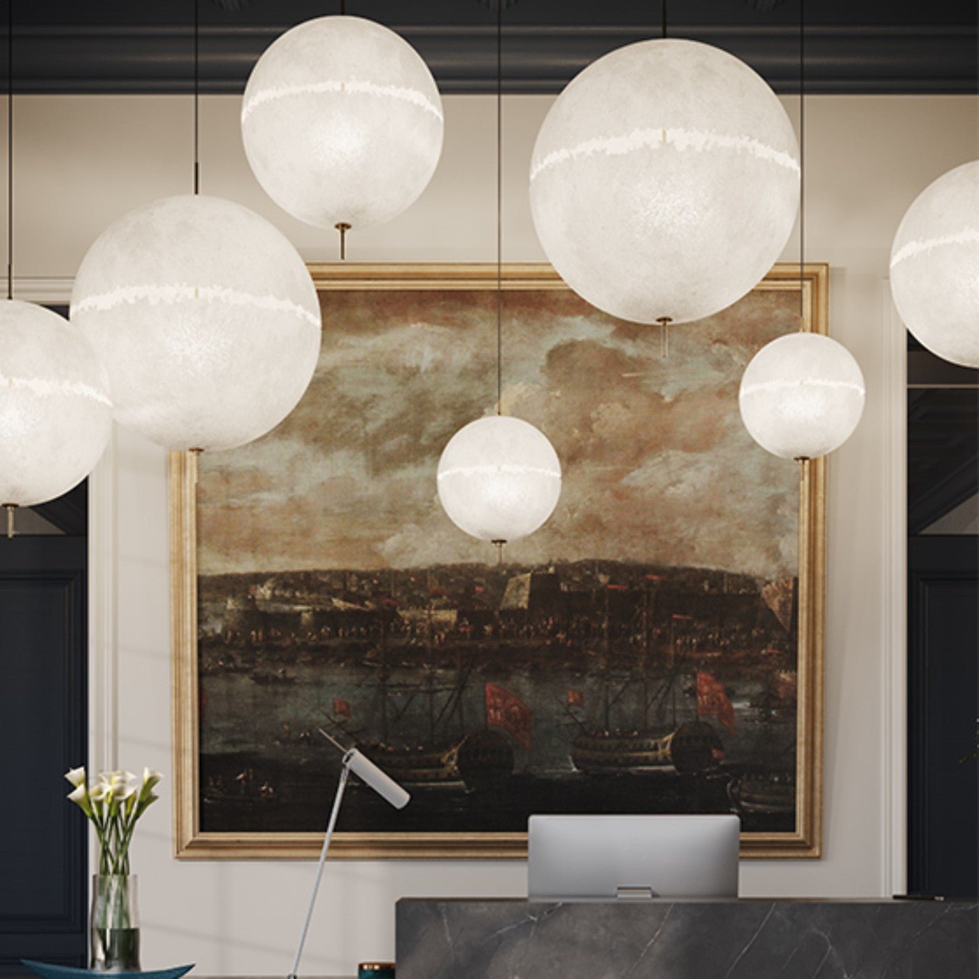 Sel Futuristic Pendant Lamp-Neutral Decor