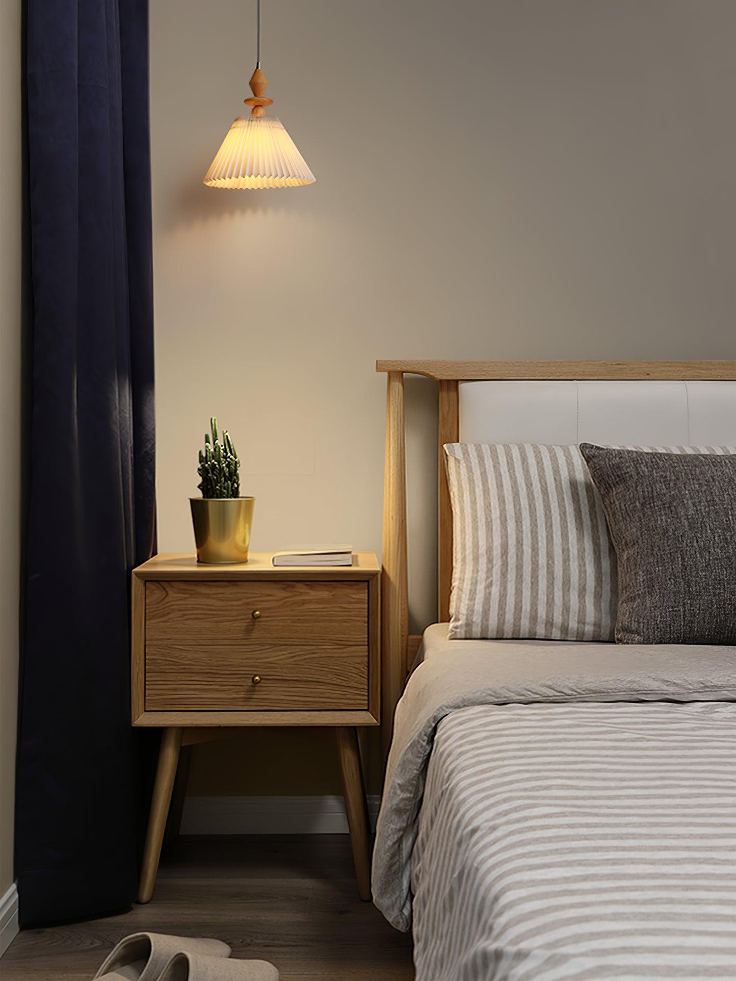 Eurrinion Wood Pendant Light-Neutral Decor