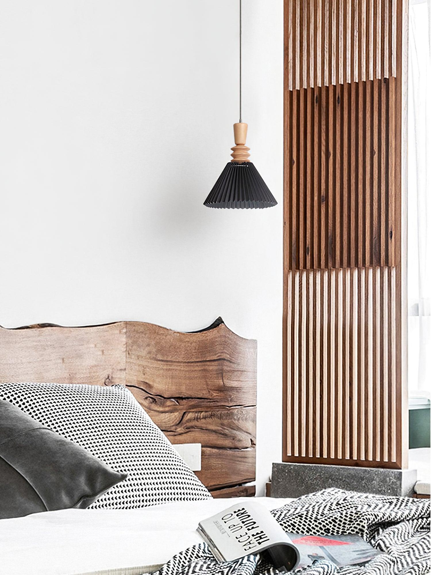 Eurrinion Wood Pendant Light-Neutral Decor