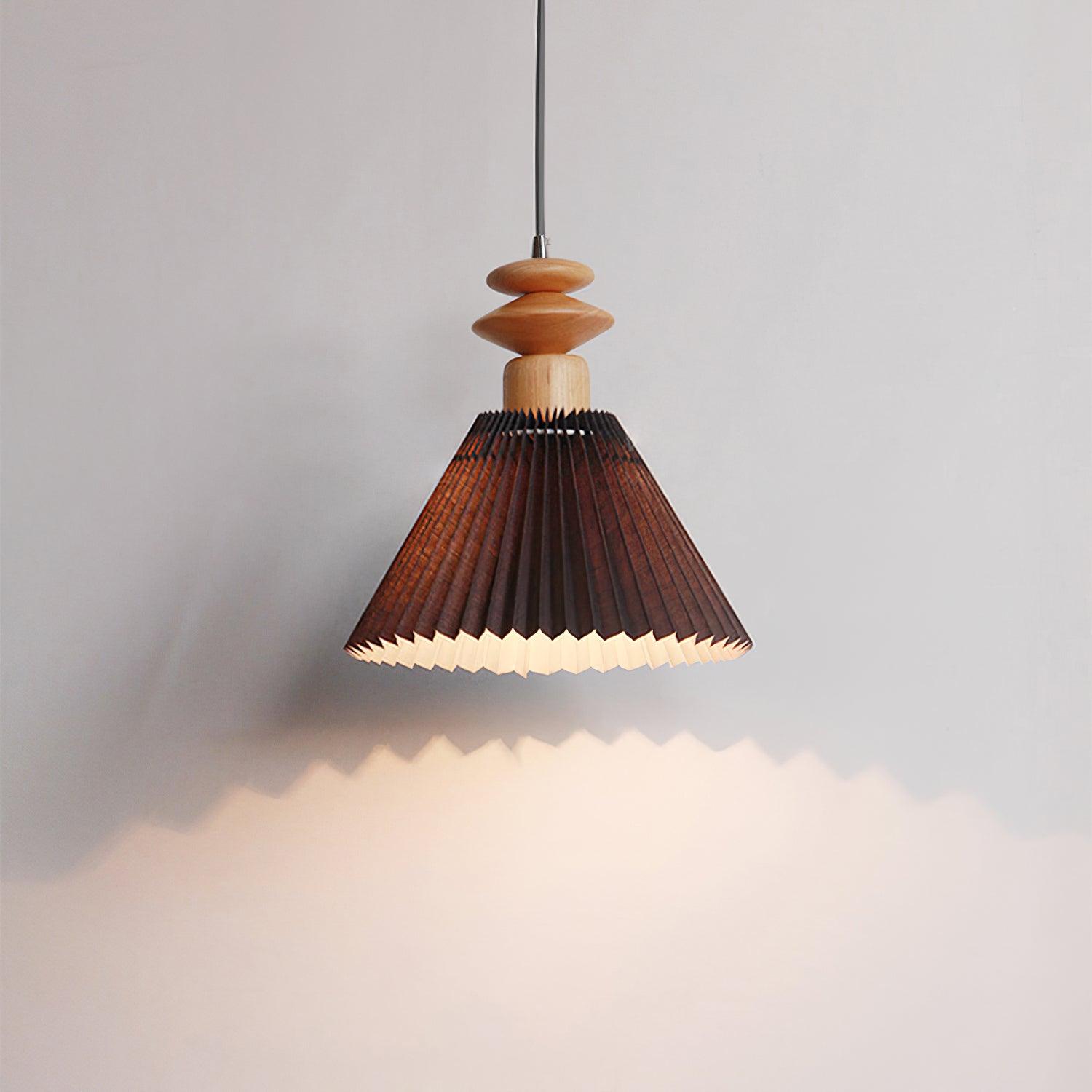Eurrinion Wood Pendant Light-Neutral Decor