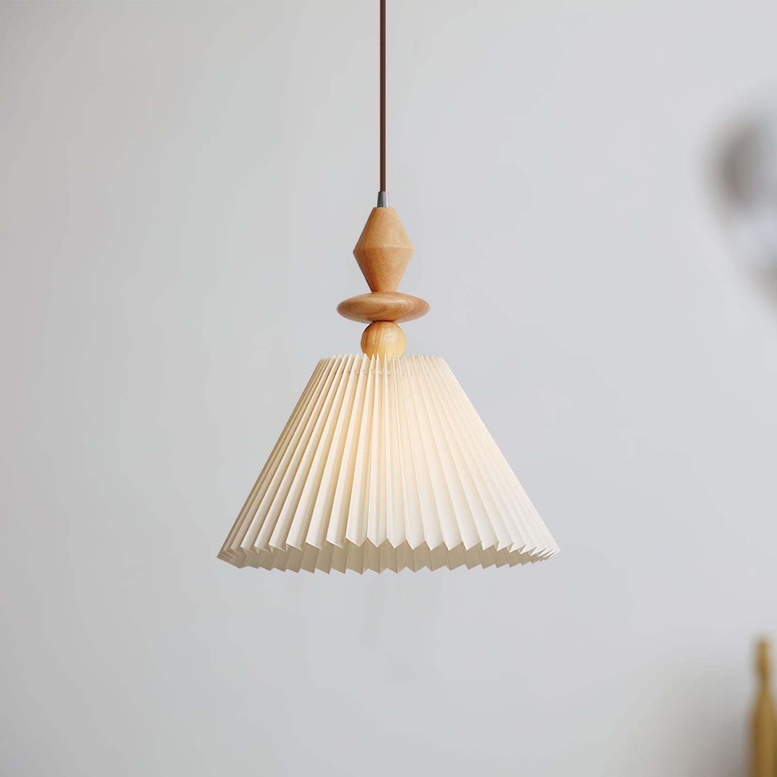 Eurrinion Wood Pendant Light-Neutral Decor