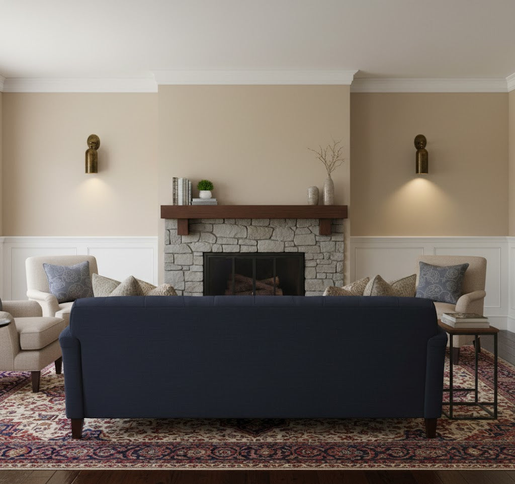 Side profile of the Pratt Wall Lamp showing its dimensions.