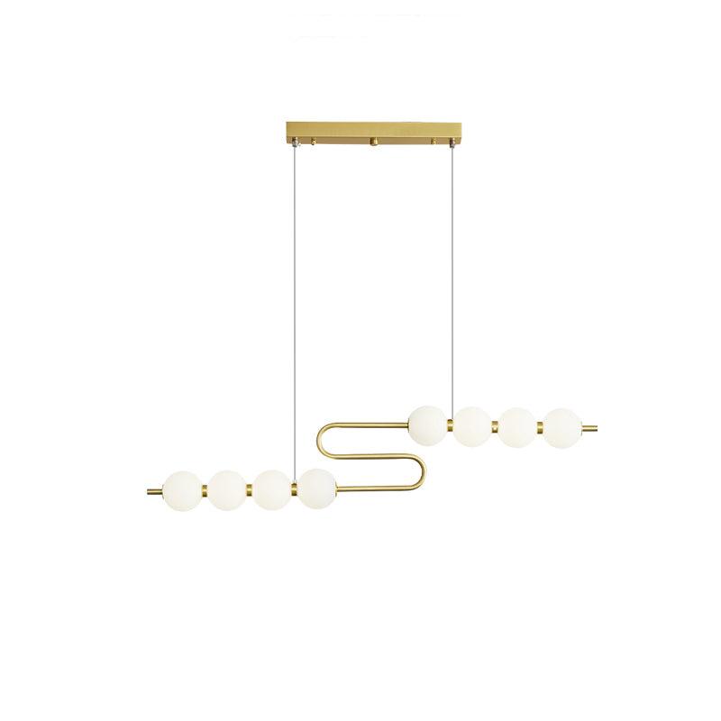 Linea Contemporary Brass Pendant Lamp-Neutral Decor