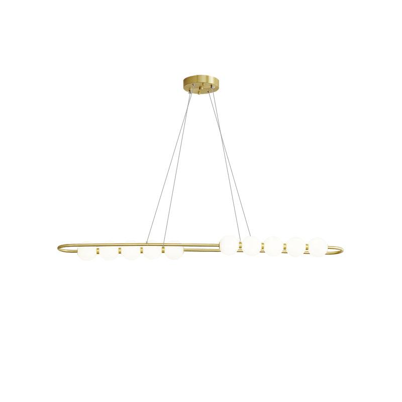 Linea Contemporary Brass Pendant Lamp-Neutral Decor