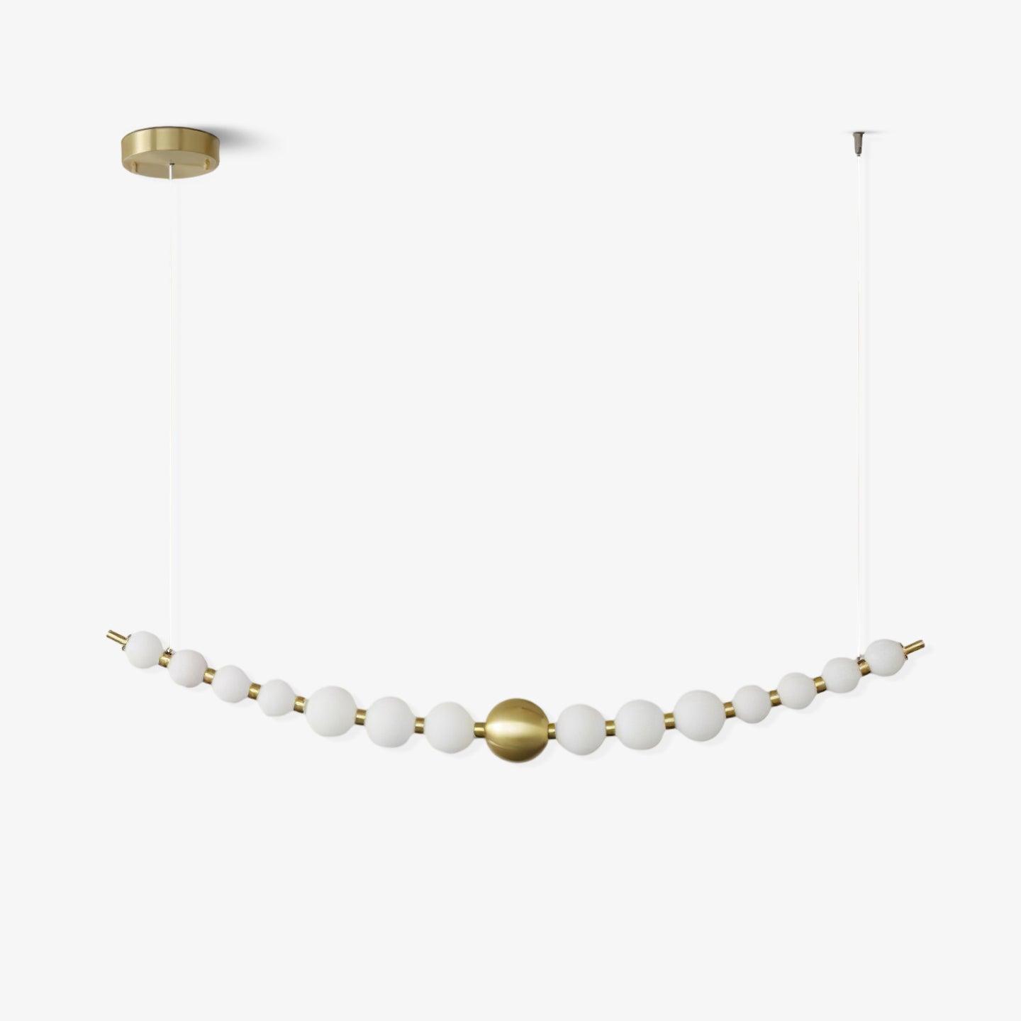 Linea Contemporary Brass Pendant Lamp-Neutral Decor