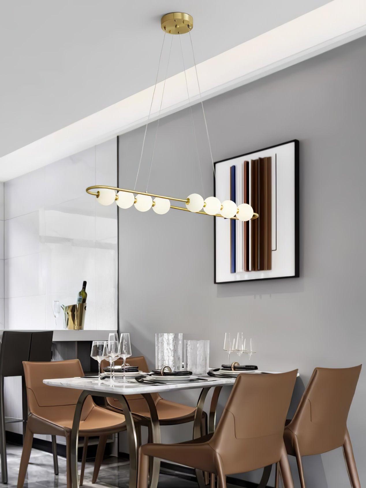 Linea Contemporary Brass Pendant Lamp-Neutral Decor